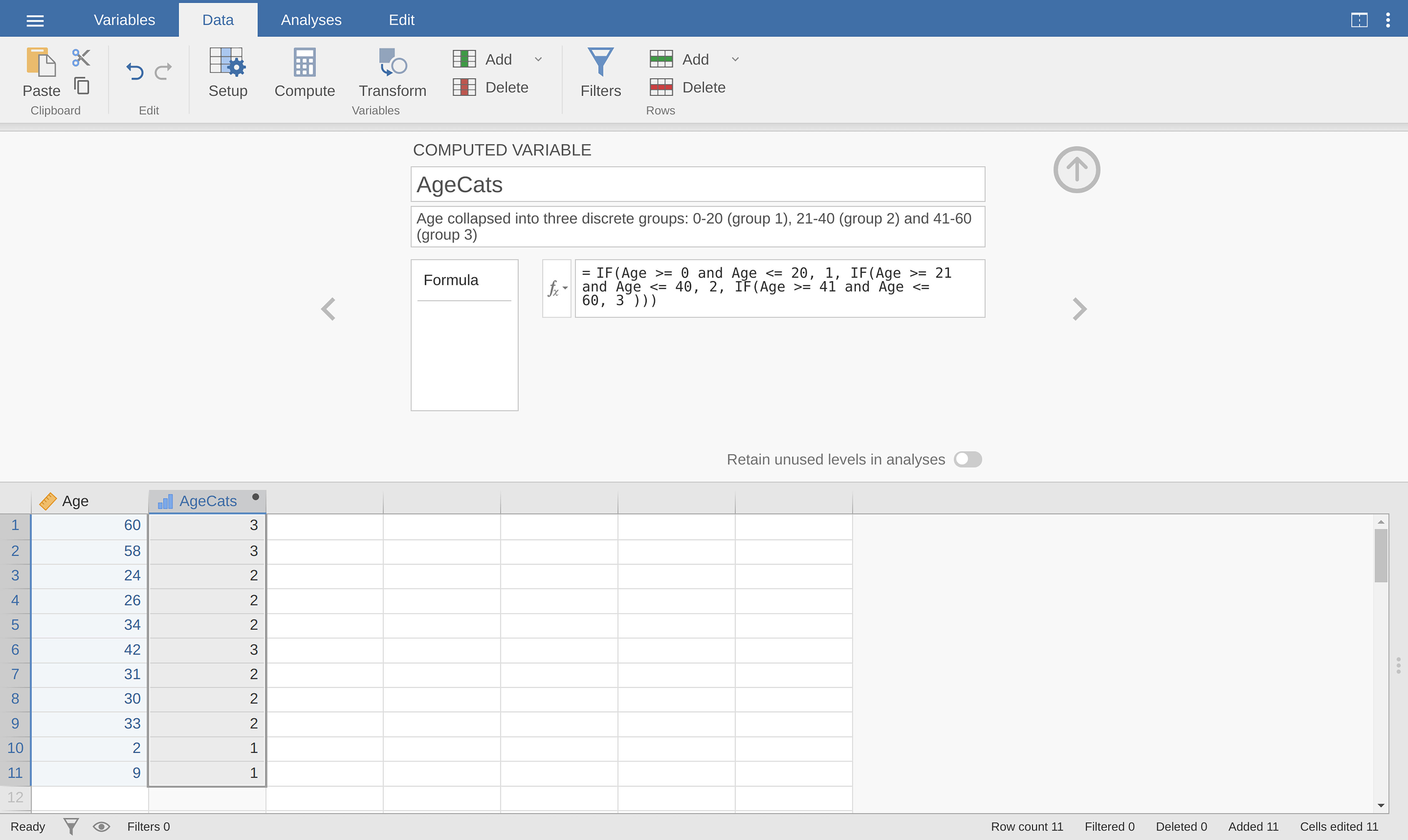 Using the ``IF`` function